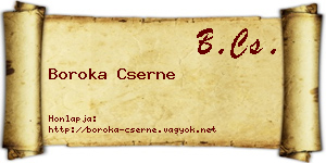Boroka Cserne névjegykártya